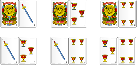 Possibles combinacions de cartes